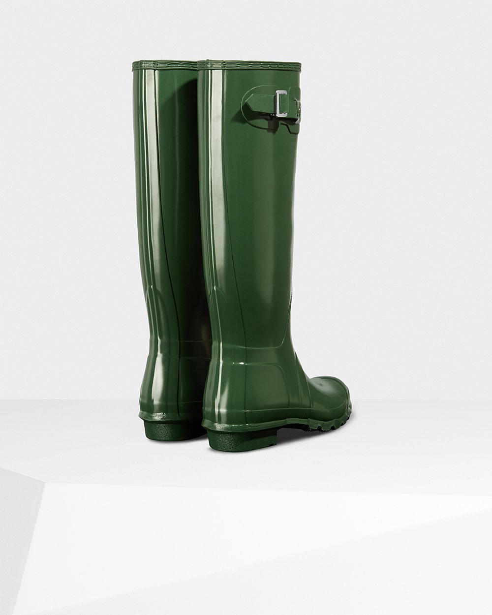 Botas De Altas Original Gloss Hunter Mujer - Verdes - 802153LCV